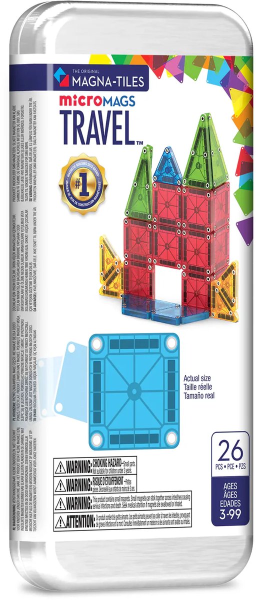 Magna-Tiles | Micro Mags Travel Set 26 Stuks Set
